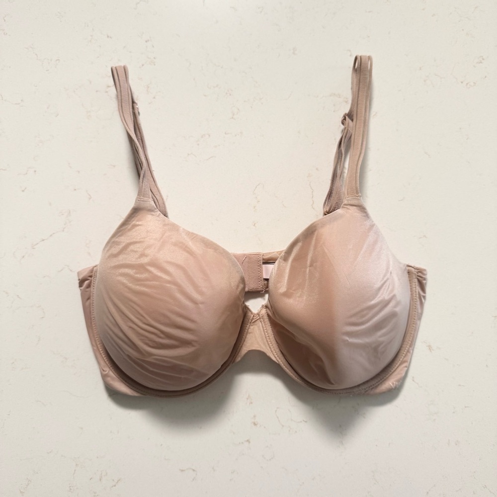 Victorias Secret Nude Lined Perfect Coverage Bra 34DD